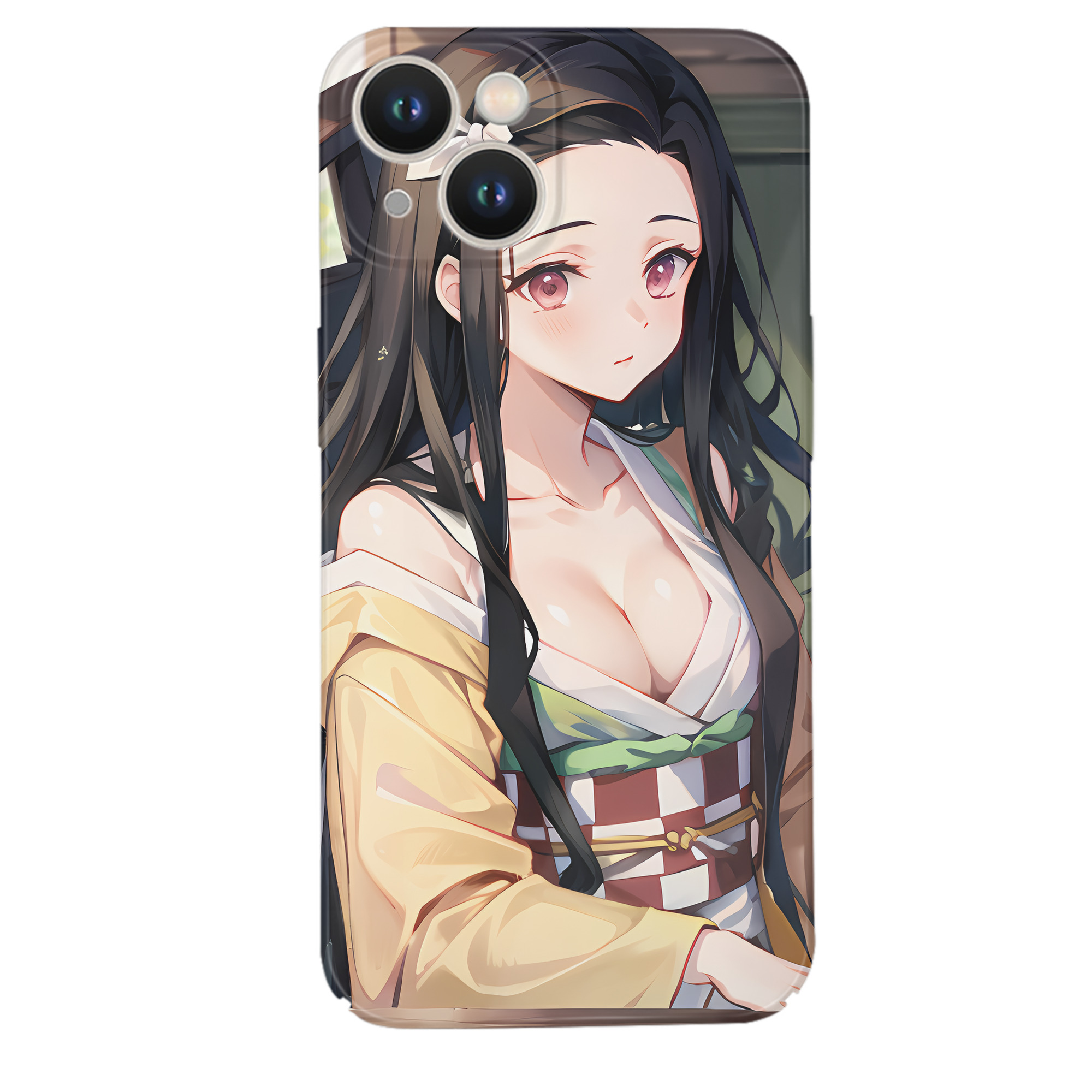 （画像用） 鬼滅の刃（きめつのやいば）竈門 禰󠄀豆子／かまど ねずこ Kamado Nezuko 【iPhone 14シリーズ対応】ハードケース